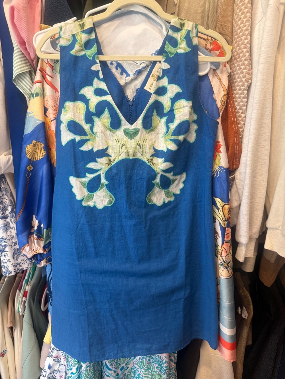 ANNA CATE Royal Blue v neck mini dress